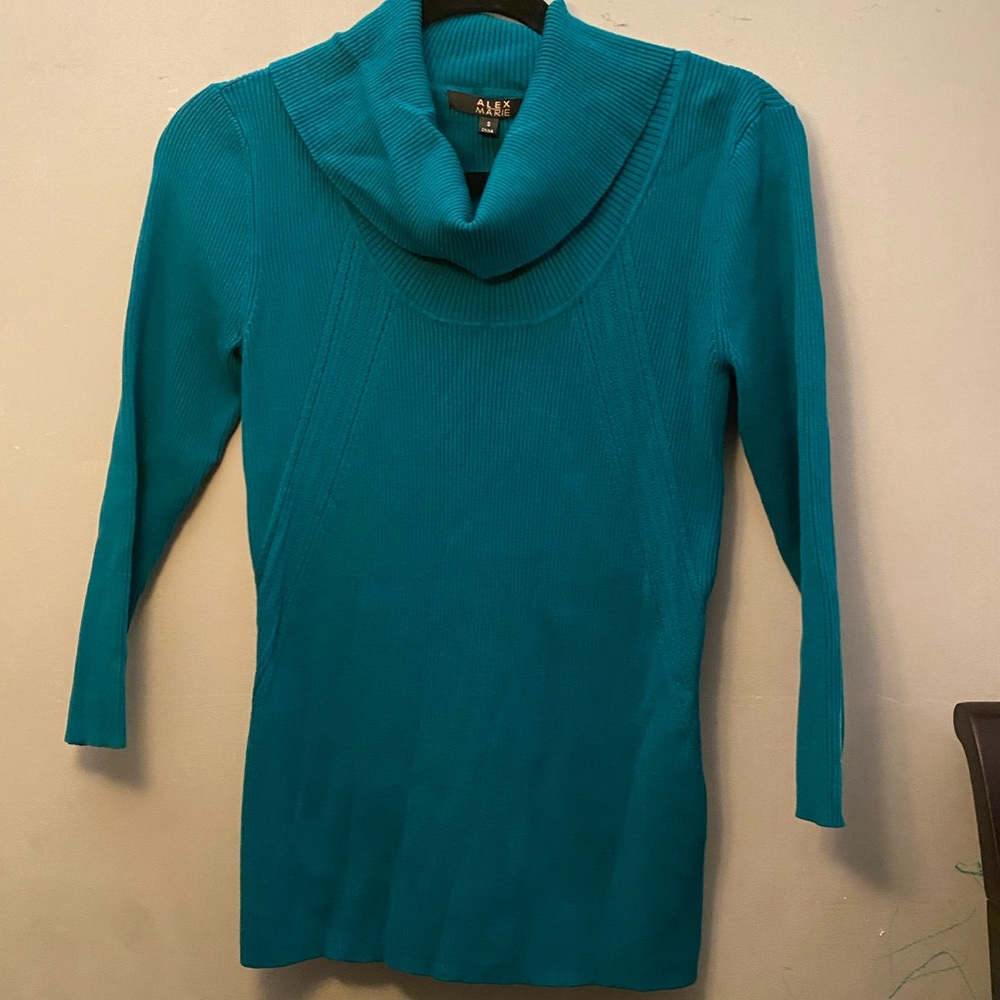 (New) Alex Marie Rib-Knit Turtleneck